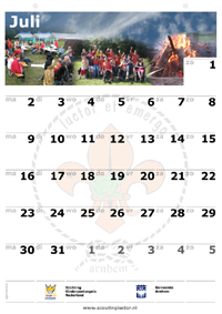 Kalender Juli